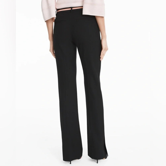 White House black market Black Button-Trim Flare “the slim flare” pant SZ 12L - Picture 9 of 11